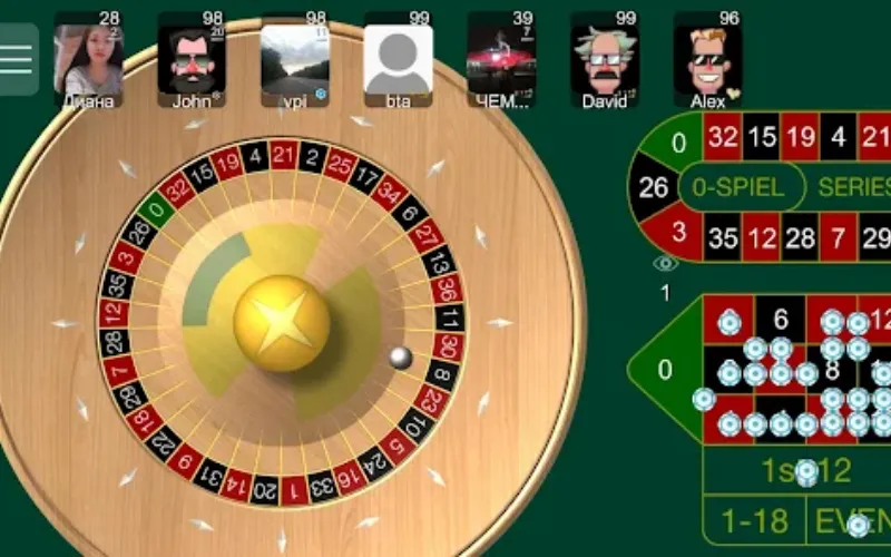 Vào bàn Roulette Casino Game thật dễ dàng